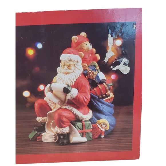 Porcelain Musical Santa  "Santa Claus is Coming to Town", PRE-OWNED IOB - Picture 1 of 10